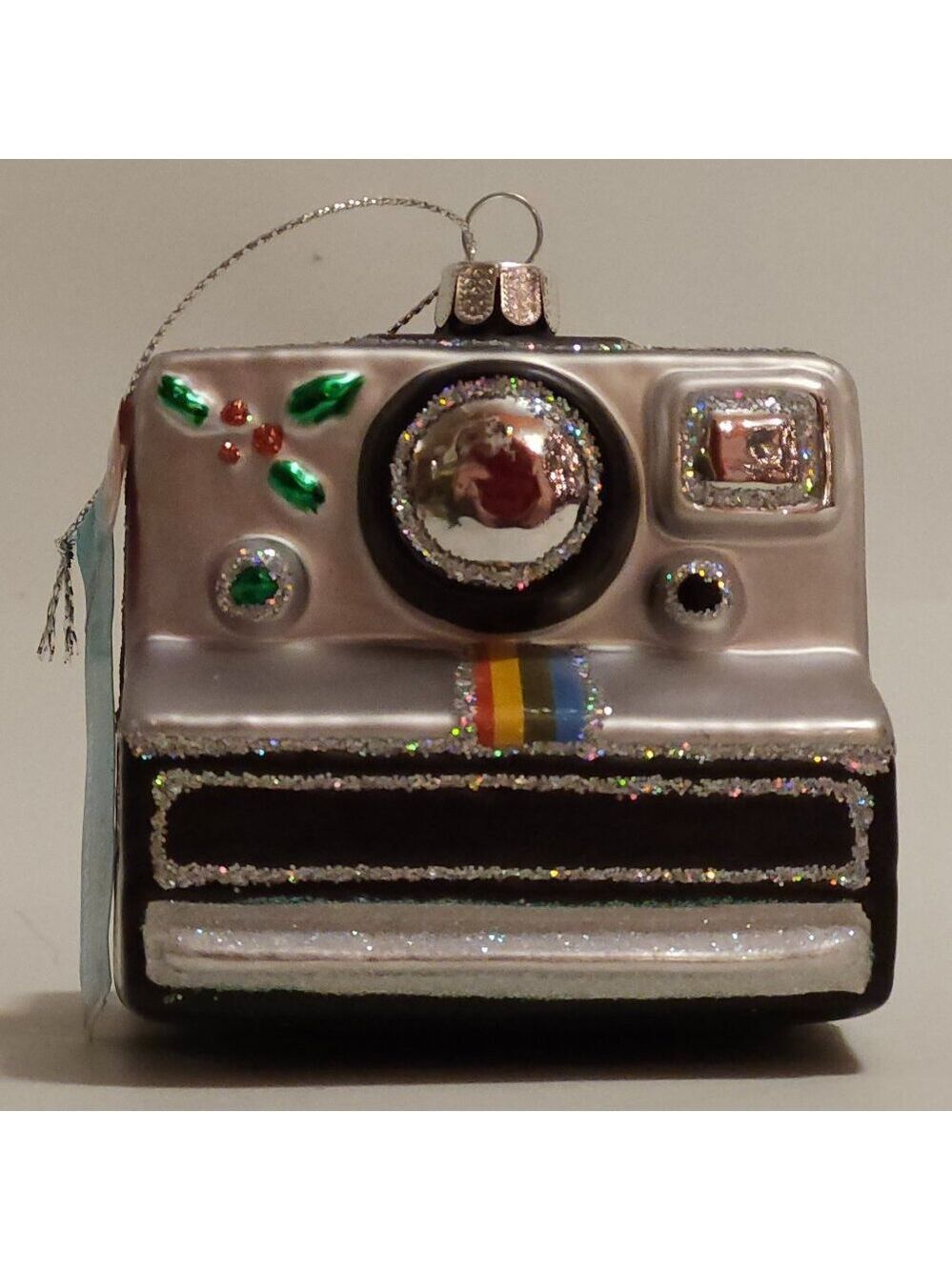 ASHLAND Glass Polaroid Camera Ornament BNWT